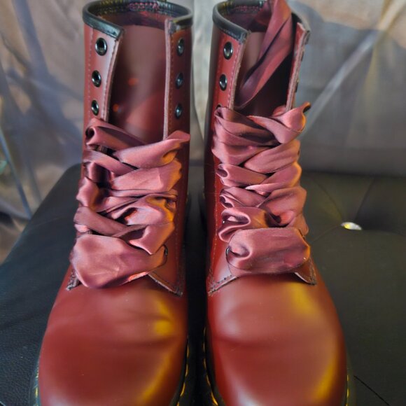 Womens Doc Marten 1460 Smooth Leather Lace Up Boots - Picture 5 of 10